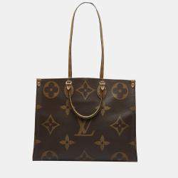  Louis Vuitton, Pre-Loved Brown Giant Monogram On The Go GM,  Brown : Luxury Stores