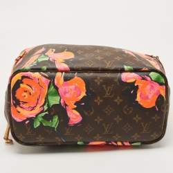 Pre Owned Louis Vuitton Monogram Canvas Limited Edition Stephen Sprouse Roses Neverfull MM Bag