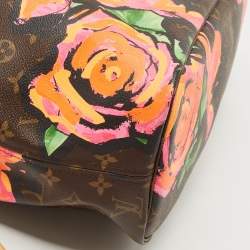 Pre Owned Louis Vuitton Monogram Canvas Limited Edition Stephen Sprouse Roses Neverfull MM Bag