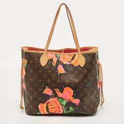 Pre Owned Louis Vuitton Monogram Canvas Limited Edition Stephen Sprouse Roses Neverfull MM Bag