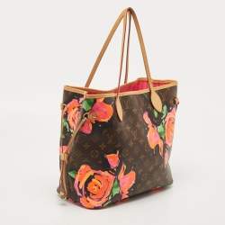 Pre Owned Louis Vuitton Monogram Canvas Limited Edition Stephen Sprouse Roses Neverfull MM Bag