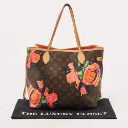 Pre Owned Louis Vuitton Monogram Canvas Limited Edition Stephen Sprouse Roses Neverfull MM Bag