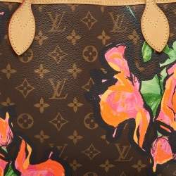 Pre Owned Louis Vuitton Monogram Canvas Limited Edition Stephen Sprouse Roses Neverfull MM Bag