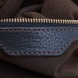 Pre Owned Louis Vuitton Black Monogram Mahina Leather L Bag