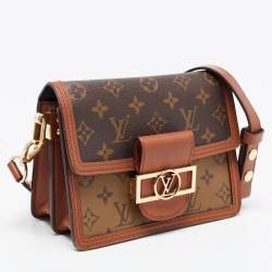 Pre Owned Louis Vuitton Monogram Reverse Canvas Dauphine Mini Bag