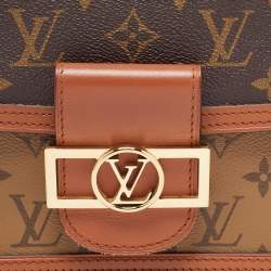 Pre Owned Louis Vuitton Monogram Reverse Canvas Dauphine Mini Bag