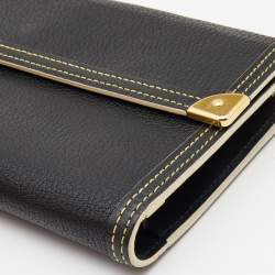 Louis Vuitton Black Leather Porte Tresor International Wallet