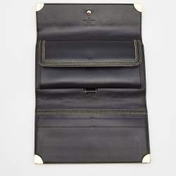 Louis Vuitton Black Leather Porte Tresor International Wallet