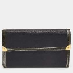 Louis Vuitton Black Suhali Leather Porte-Tresor International Wallet Louis  Vuitton