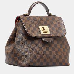 Pre Owned Louis Vuitton Brown Damier Ebene Bergamo PM