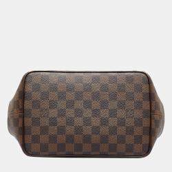 Pre Owned Louis Vuitton Brown Damier Ebene Bergamo PM