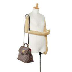 Pre Owned Louis Vuitton Brown Damier Ebene Bergamo PM