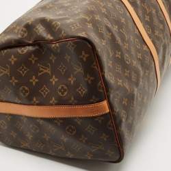 Louis Vuitton Monogram Canvas Keepall Bandouliere 60 Bag