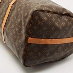 Louis Vuitton Monogram Canvas Keepall Bandouliere 60 Bag