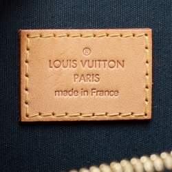 Pre Owned Louis Vuitton Blue Nuit Monogram Vernis Alma GM Bag