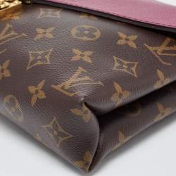Pre Owned Louis Vuitton Aurore Monogram Canvas and Leather Pallas Chain Bag