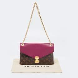 Pre Owned Louis Vuitton Aurore Monogram Canvas and Leather Pallas Chain Bag