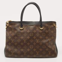 Pre Owned حقيبة لوى فيتون بالاس كانفاس مونوغرامي أزرق كحلي متوسطة