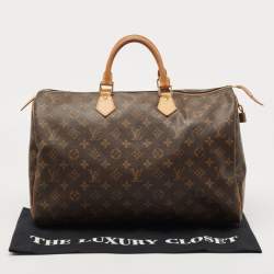 مملوكة مسبقًا Louis Vuitton Brown Monogram Canvas Speedy 40 Handbag