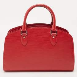 Pre Owned Louis Vuitton Red Epi Leather Jasmin Bag