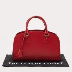 Pre Owned Louis Vuitton Red Epi Leather Jasmin Bag