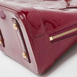 Pre Owned Louis Vuitton Indian Rose Monogram Vernis Alma BB Bag