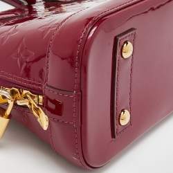 Pre Owned Louis Vuitton Indian Rose Monogram Vernis Alma BB Bag