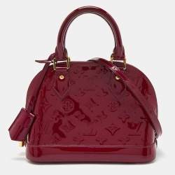 Pre Owned Louis Vuitton Indian Rose Monogram Vernis Alma BB Bag