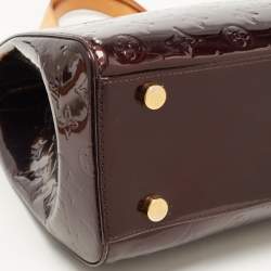 Pre Owned Louis Vuitton Amarante Monogram Vernis Brea GM Bag