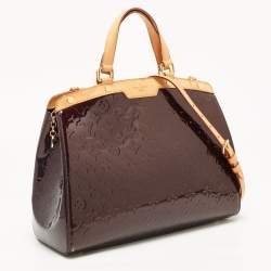 Pre Owned Louis Vuitton Amarante Monogram Vernis Brea GM Bag