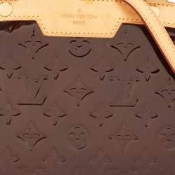 Pre Owned Louis Vuitton Amarante Monogram Vernis Brea GM Bag