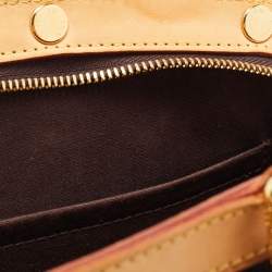 Pre Owned Louis Vuitton Amarante Monogram Vernis Brea GM Bag