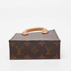 Pre Owned Louis Vuitton Monogram Canvas Petit Sac Plat Bag