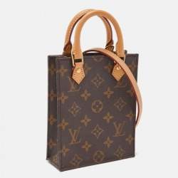 Pre Owned Louis Vuitton Monogram Canvas Petit Sac Plat Bag