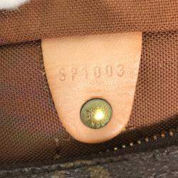 Pre Owned Louis Vuitton Brown Canvas Monogram Speedy 25 Satchel Bag 