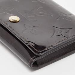 Louis Vuitton Amarante Monogram Vernis Flap Card Case