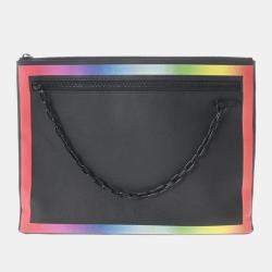Louis Vuitton Vintage - Taiga Rainbow Pochette A4 - Black Multi - Taiga  Leather Clutch Bag - Luxury High Quality - Avvenice