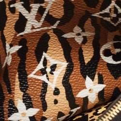 Pre Owned Louis Vuitton Black Monogram Giant Canvas Jungle Double Zip Pochette