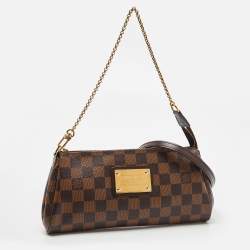 Pre Owned Louis Vuitton Damier Ebene Canvas Eva Pochette