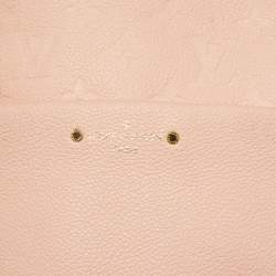 Pre Owned Louis Vuitton Rose Poudre Monogram Empreinte Leather Sorbonne Backpack