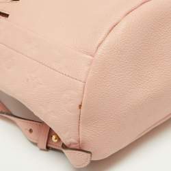 Pre Owned Louis Vuitton Rose Poudre Monogram Empreinte Leather Sorbonne Backpack
