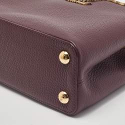 Pre Owned Louis Vuitton Flamme Taurillon Leather and Python Capucines BB Bag