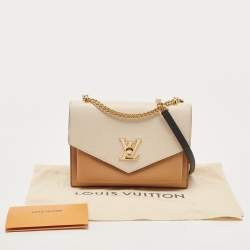 Pre Owned Louis Vuitton Arizona Quartz/Caramel Leather Mylockme Chain Bag