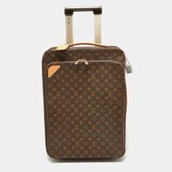 Louis Vuitton Purple Figue Leather Pegase 45 Rolling Luggage Carry