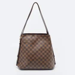 Pre Owned Louis Vuitton Damier Ebene Canvas and Leather Cabas Rivington GM Bag