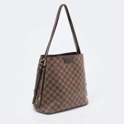 Pre Owned Louis Vuitton Damier Ebene Canvas and Leather Cabas Rivington GM Bag