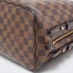 Pre Owned Louis Vuitton Damier Ebene Canvas and Leather Cabas Rivington GM Bag