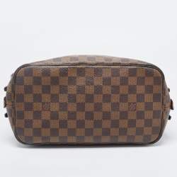 Pre Owned Louis Vuitton Damier Ebene Canvas and Leather Cabas Rivington GM Bag