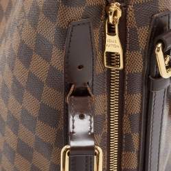 Pre Owned Louis Vuitton Damier Ebene Canvas and Leather Cabas Rivington GM Bag
