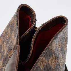 Pre Owned Louis Vuitton Damier Ebene Canvas and Leather Cabas Rivington GM Bag
